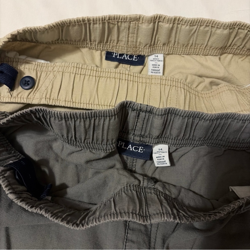 The Children's Place Boys Elastic Waist Shorts - Khaki & Gray